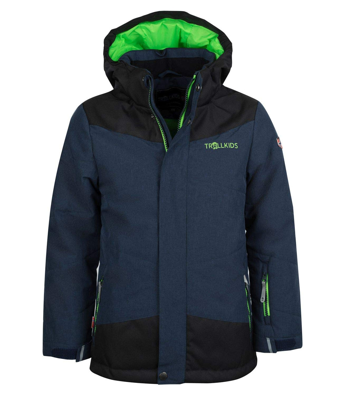 Trollkids Kids' Norefjell Jacket, bright green, Size 11-12 (152 EU)