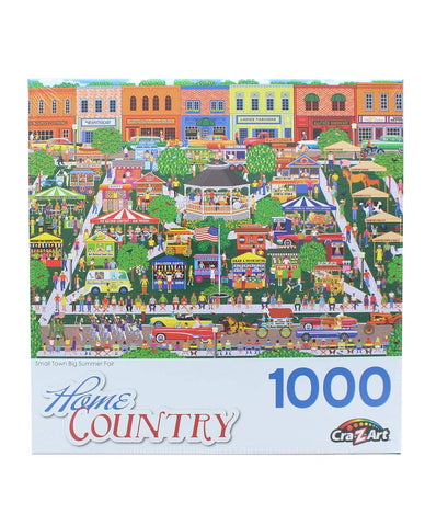 Small Town Big Summer Fair 1000 Piece Collector Puzzle by Artist: Mark Frost