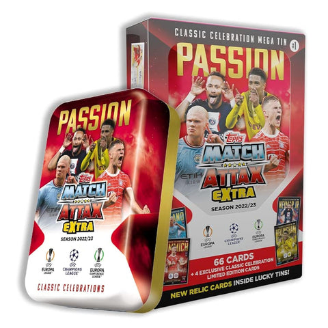 Topps Match Attax Extra 22/23 - UEFA Champions League Football Cards (Mega Tin - Passion)