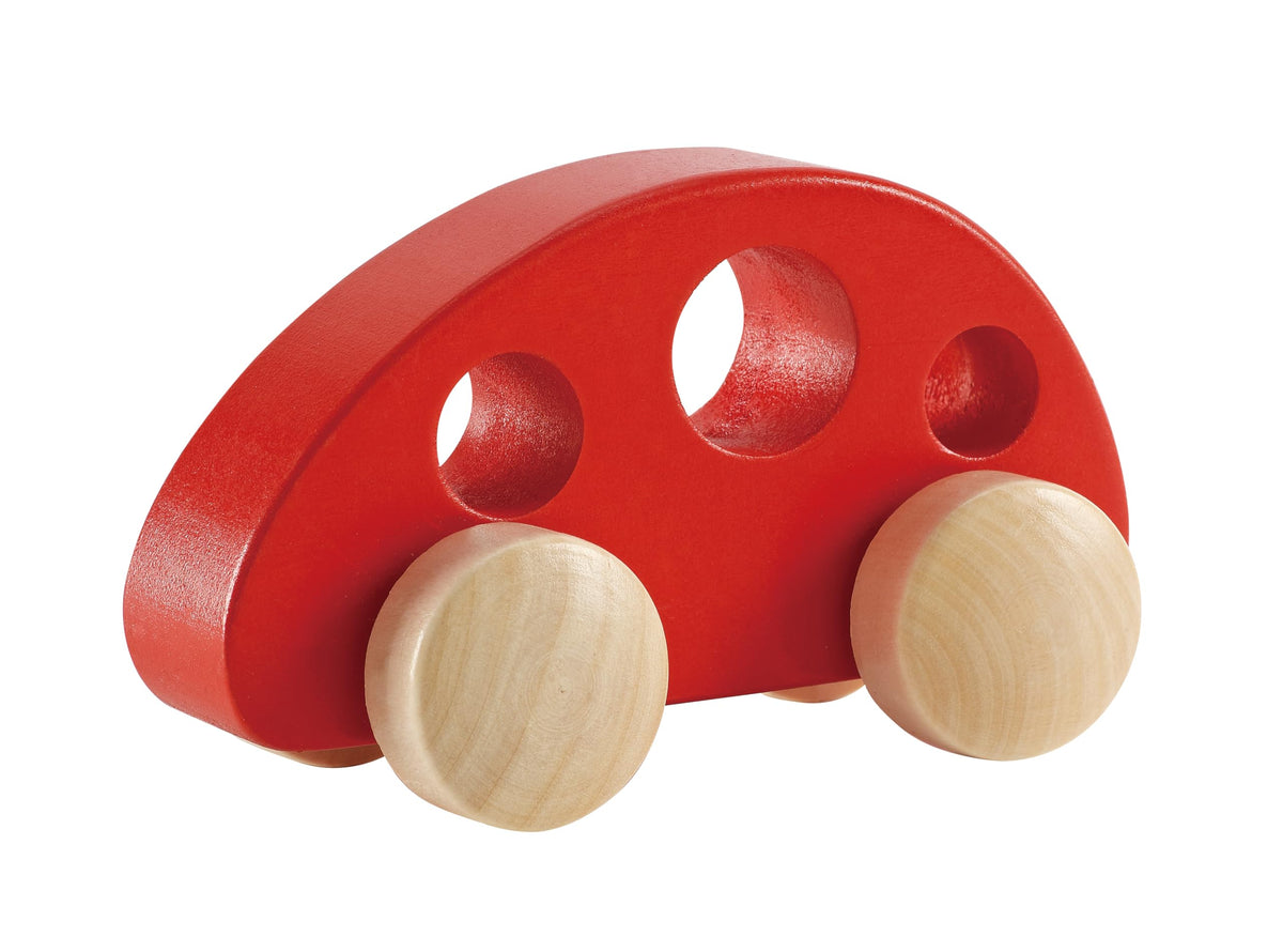 Hape E0052 Mini Van - Mini Van - Wooden Push and Pull Along Toy - Suitable for 10 months and up