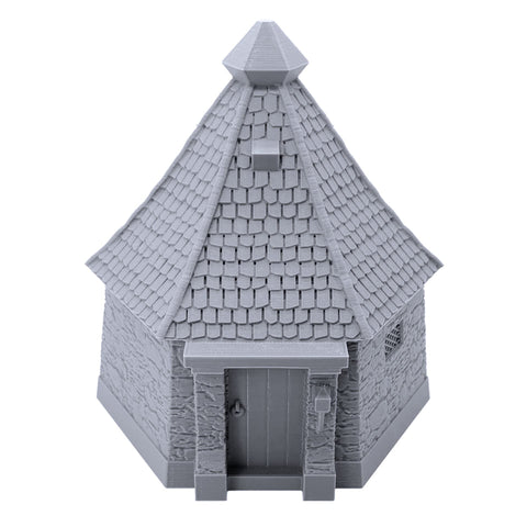 Humble Hut, 3D Printed Tabletop RPG Scenery and Wargame Terrain for 28mm Miniatures