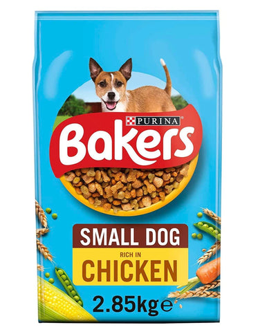 Bakers Small Dry Dog Food Chicken & Veg, 2.85kg