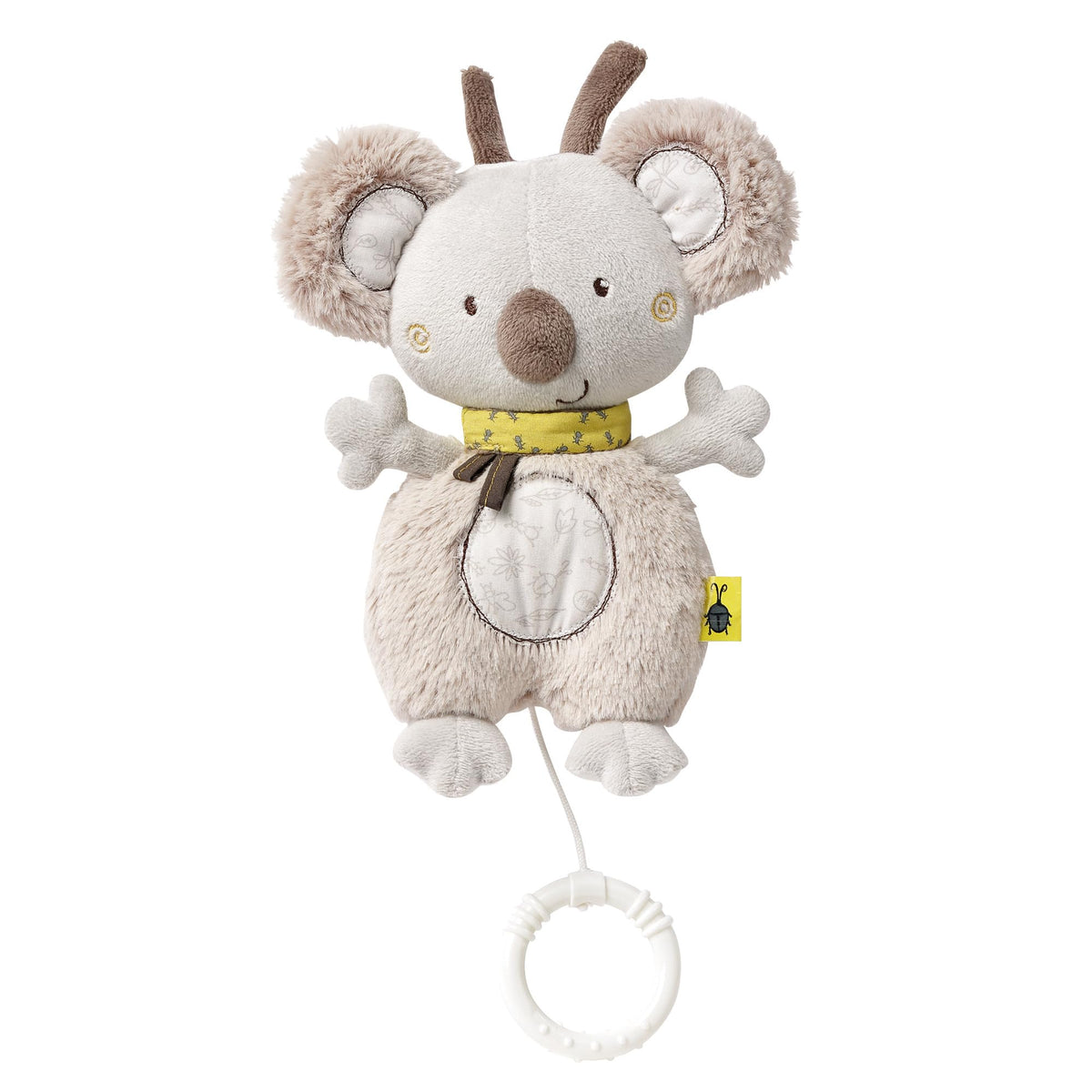 Fehn 064018 Koala Music Box/Cuddly Toy with Integrated Play Mechanism with the Melody Mozart's Lullaby for Hanging on Prams, Baby Seats or Beds - for Babies and Toddlers from Newborns Upwards