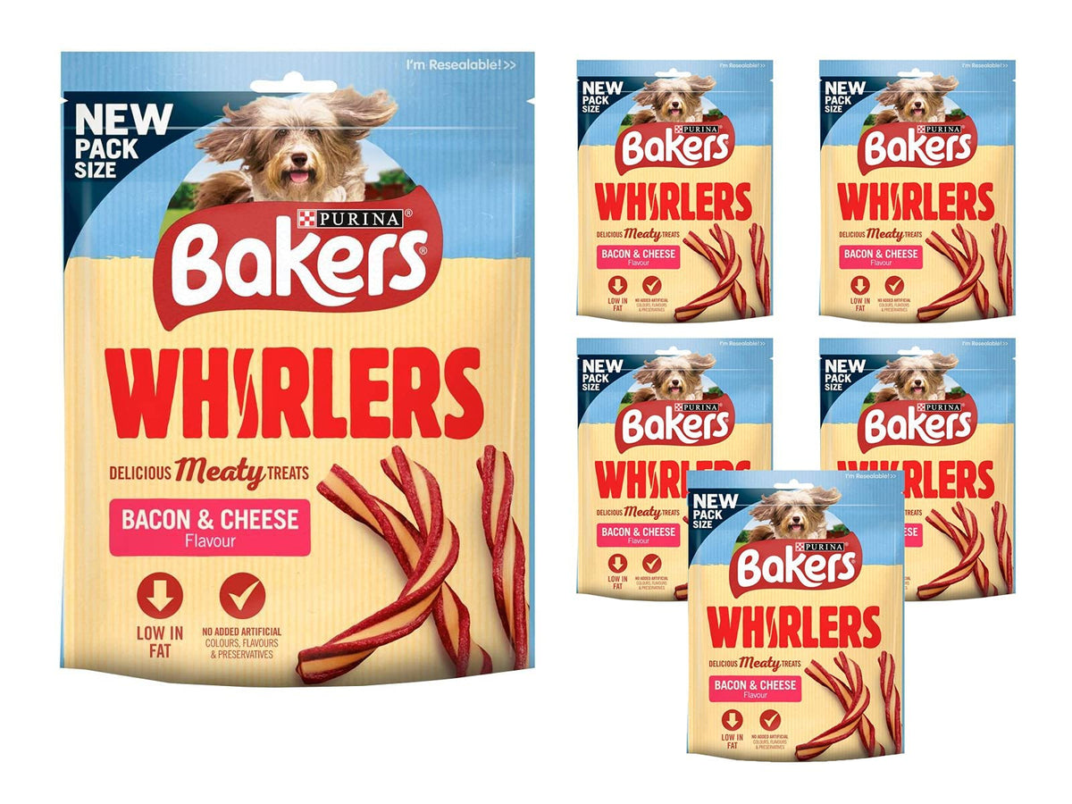 Bakers Whirlers Dog Treats Bacon and Cheese 130g - 6ÃƒÆ’Ã†â€™Ãƒâ€ Ã¢â‚¬â„¢ÃƒÆ’Ã¢â‚¬Â ÃƒÂ¢Ã¢â€šÂ¬Ã¢â€žÂ¢ÃƒÆ’Ã†â€™Ãƒâ€šÃ‚Â¢ÃƒÆ’Ã‚Â¢ÃƒÂ¢Ã¢â€šÂ¬Ã…Â¡Ãƒâ€šÃ‚Â¬ÃƒÆ’Ã‚Â¢ÃƒÂ¢Ã¢â‚¬Å¡Ã‚Â¬Ãƒâ€šÃ‚Â130g