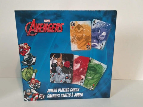 Marvel Avengers Three Pack Game Set (Dominoes, Puzzle, Deck of Playing Cards)