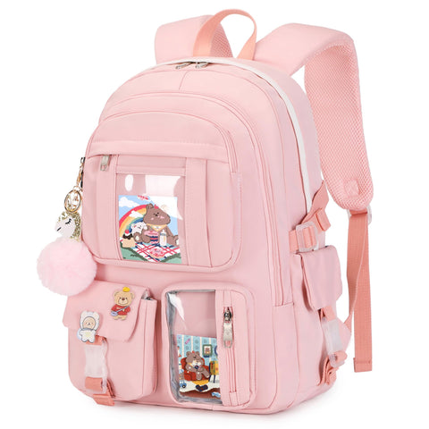 TMT0TF Backpacks for Girls, Laptop Backpack 15.6 Inch School Bag Cute College Backpack Large Bookbags, Pink