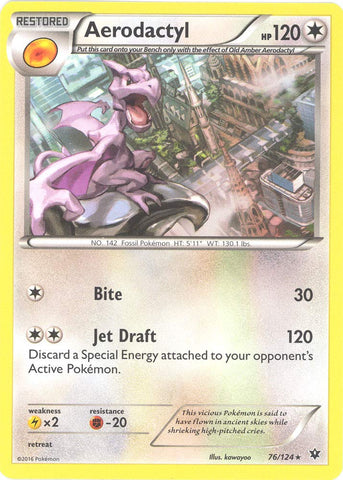 Pokemon - Aerodactyl (76/124) - XY Fates Collide