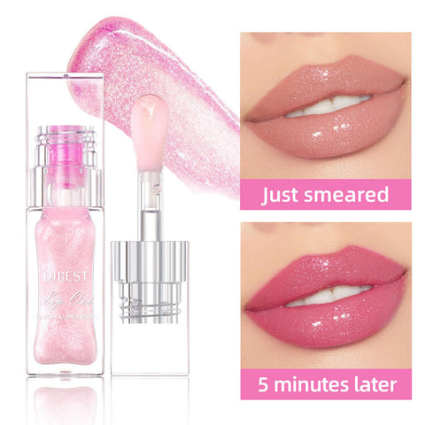 Cosmetics Color Changing Lip Oil, Magic Big Brush Color Changing Lip Oil, Warm Change Moisturizing Lip Gloss, Long Lasting Nourishing Lip Glow Oil Non-sticky Primer Lip Tint(1 Pcs)