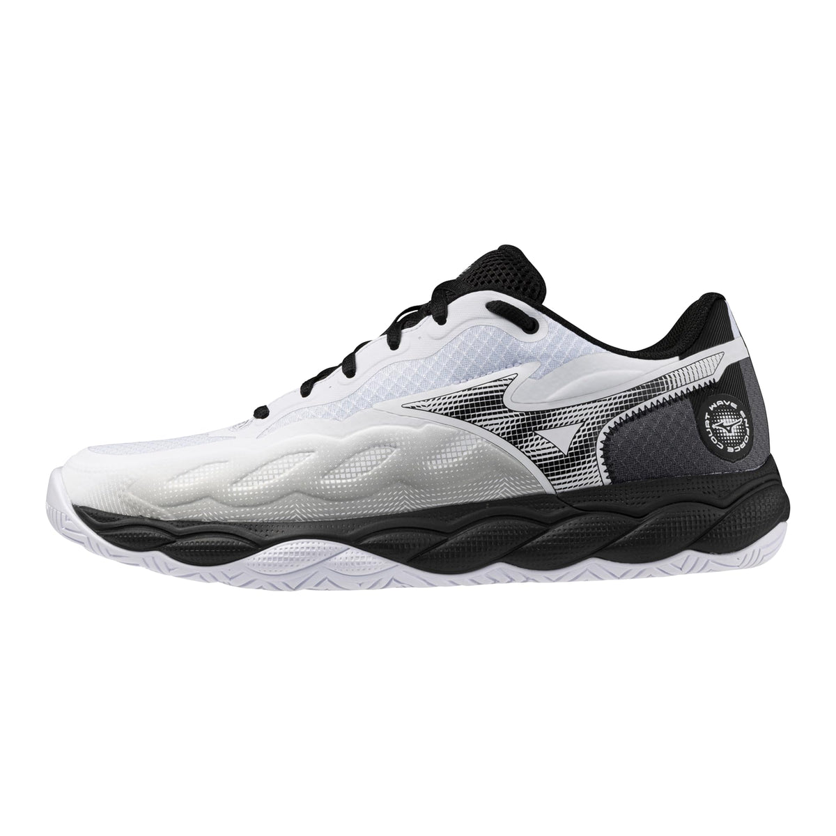 Mizuno Men's Wave Enforce Court Ac Tennis Shoe, White/Black, 9.5