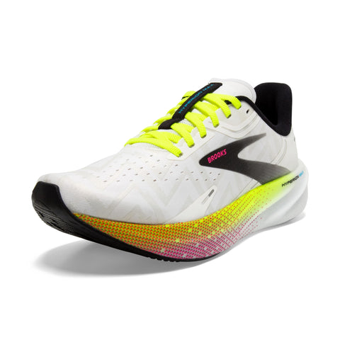 Brooks Womenâ€™s Hyperion Max Neutral Running Shoe - White/Black/Nightlife - 7.5 Medium