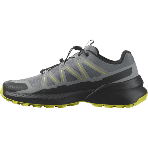 Salomon Men's SPEEDCROSS PEAK Trail Running Shoes for Men, Quiet Shade / Black / Sulphur Spring,11.5