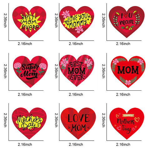 Happy MotherÃ¢â‚¬â„¢s Day Temporary Tattoo LOVE MOM Fake Tattoos Heart Shape Tattoo Supplies Mothers Day Party Tattoo Stickers Decals Waterproof Face Body Tattoo Decorations for Adult Kids10PCS