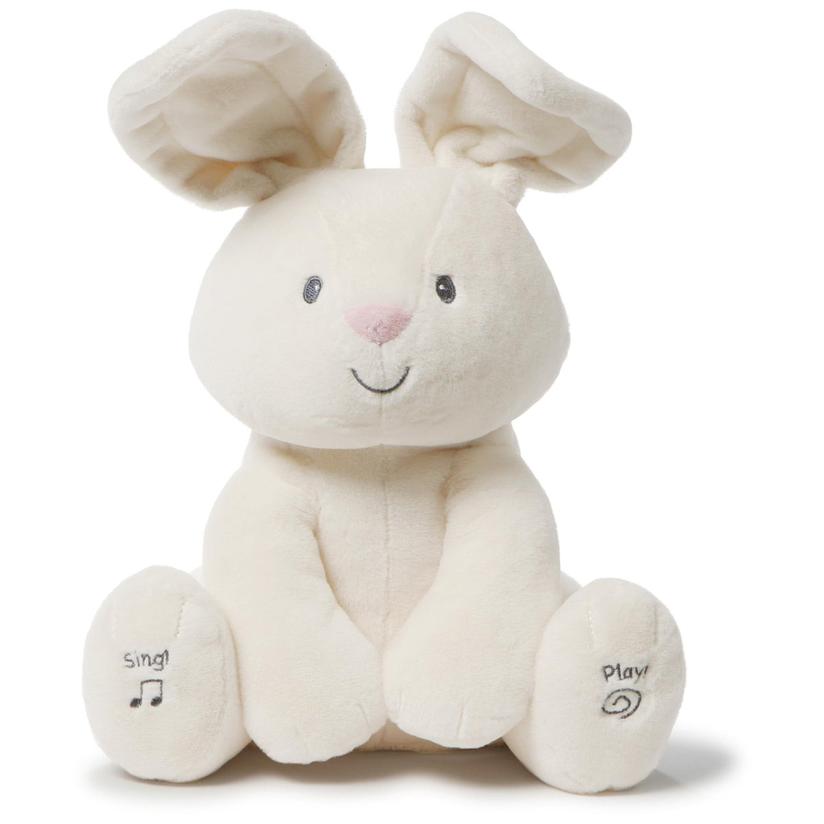 GUND Baby Flora The Bunny Animated Plush, Singing Stuffed Animal Toy for Ages 0 and Up, Cream, 12" (Styles May Vary)