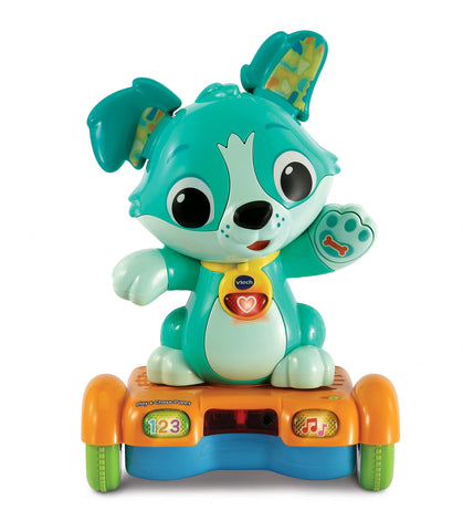 VTech Baby Play & Chase Puppy, Interactive Baby Toy with 2 Modes of Play, Baby Musical Toy with Songs, Sounds and Phrases, Baby Walker Suitable for Boys and Girls Aged 12 Months +, English Version