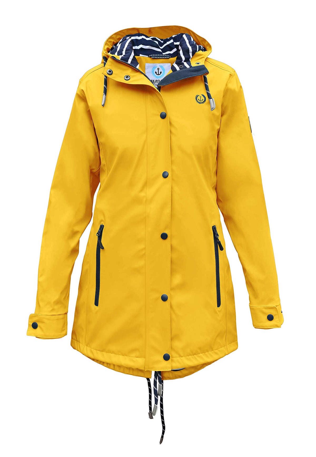 MADSea Women's PU 'Friesennerz' 'Frisian Mink' Raincoat in Yellow, Color:yellow, Size:40