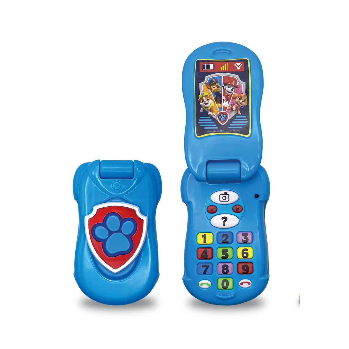 Paw Patrol Flip-Up Phone - Interactive Learning and Child Development, Colour & Number Recognition, Communication, Memory, Listening, Language, Speech, Vocabulary, Coordination, 18+ Months