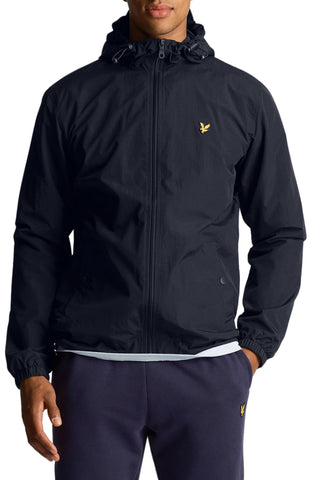 Lyle & Scott Zip Through Hooded Jacket Dark Navy M