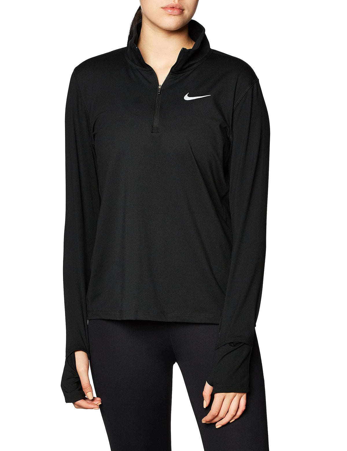 Nike Element Women's 1/2-Zip Running Top CU3220-010 Size XS