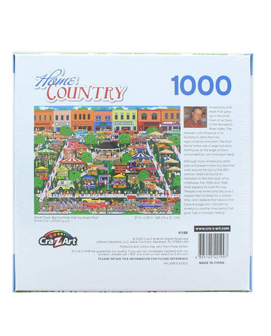 Small Town Big Summer Fair 1000 Piece Collector Puzzle by Artist: Mark Frost