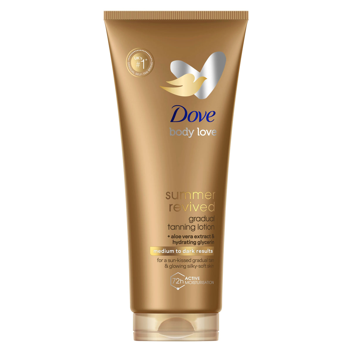 Dove Summer Revived Medium to Dark Gradual Tanning Lotion for a gradual tan and natural, radiant glow nonÃƒÆ’Ã†â€™Ãƒâ€šÃ‚Â¢ÃƒÆ’Ã‚Â¢ÃƒÂ¢Ã¢â€šÂ¬Ã…Â¡Ãƒâ€šÃ‚Â¬ÃƒÆ’Ã‚Â¢ÃƒÂ¢Ã¢â‚¬Å¡Ã‚Â¬Ãƒâ€¹Ã…â€œgreasy self-tan for all skin types 200 ml