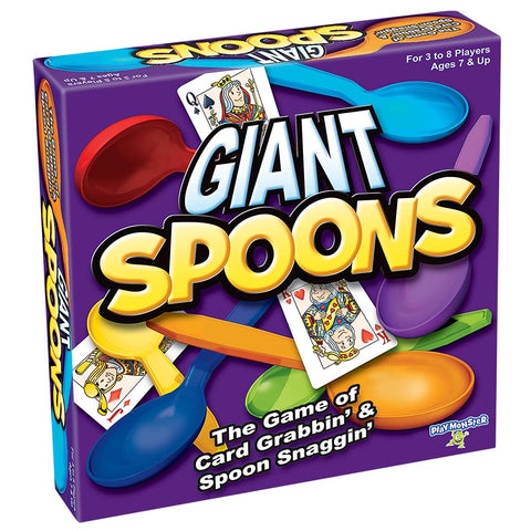 Giant Spoons - The Classic Game With Giant Spoons Included! - For Ages 7+ - 3-6 Players