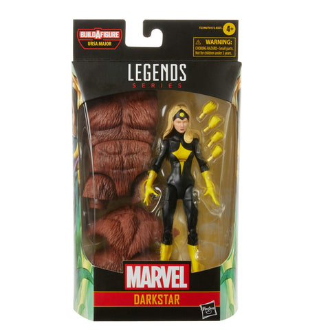 Marvel Legends Series 6-inch Darkstar Action Figure Toy, Premium Design and Articulation, Includes 2 Accessories and 1 Build-A-Figure Part