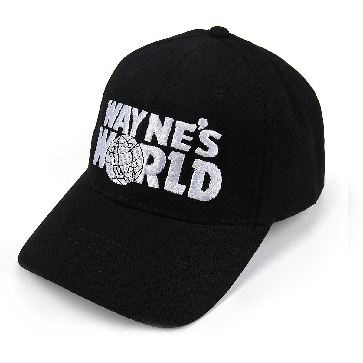 Nofonda Waynes World Embroidered Adult Unisex Leisure Baseball Cap Hat (Black)(Size: One Size)