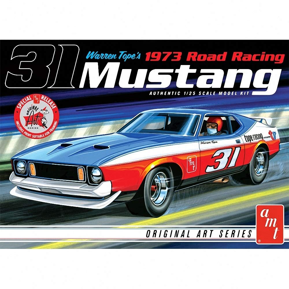 AMT 1:25 Scale 1973 Mustang Warren Tope Model Car