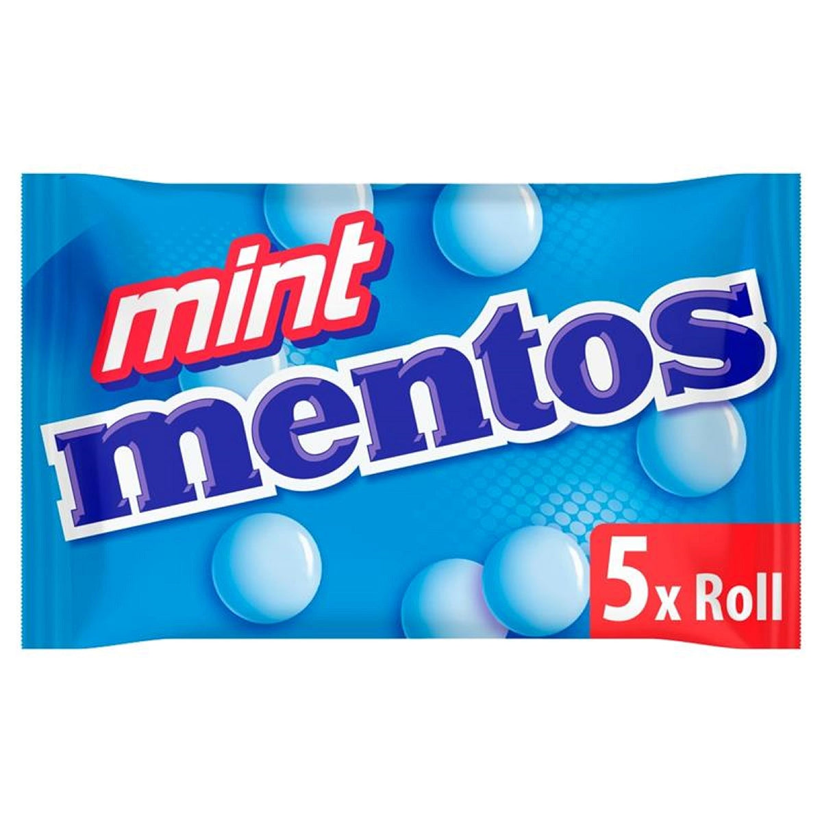 Mentos Soft Mints, Chewy, Minty Party Sweets With Natural Mint Flavours - 5 Rolls