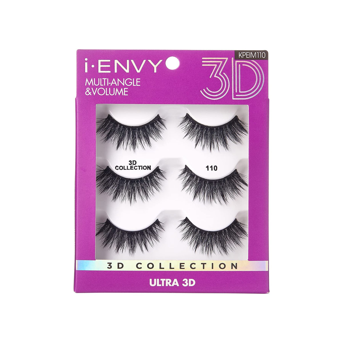 iEnvy False Eyelashes 3 Pairs Fluffy and Natural Multiangle and Volume Faux Mink Lashes (10)