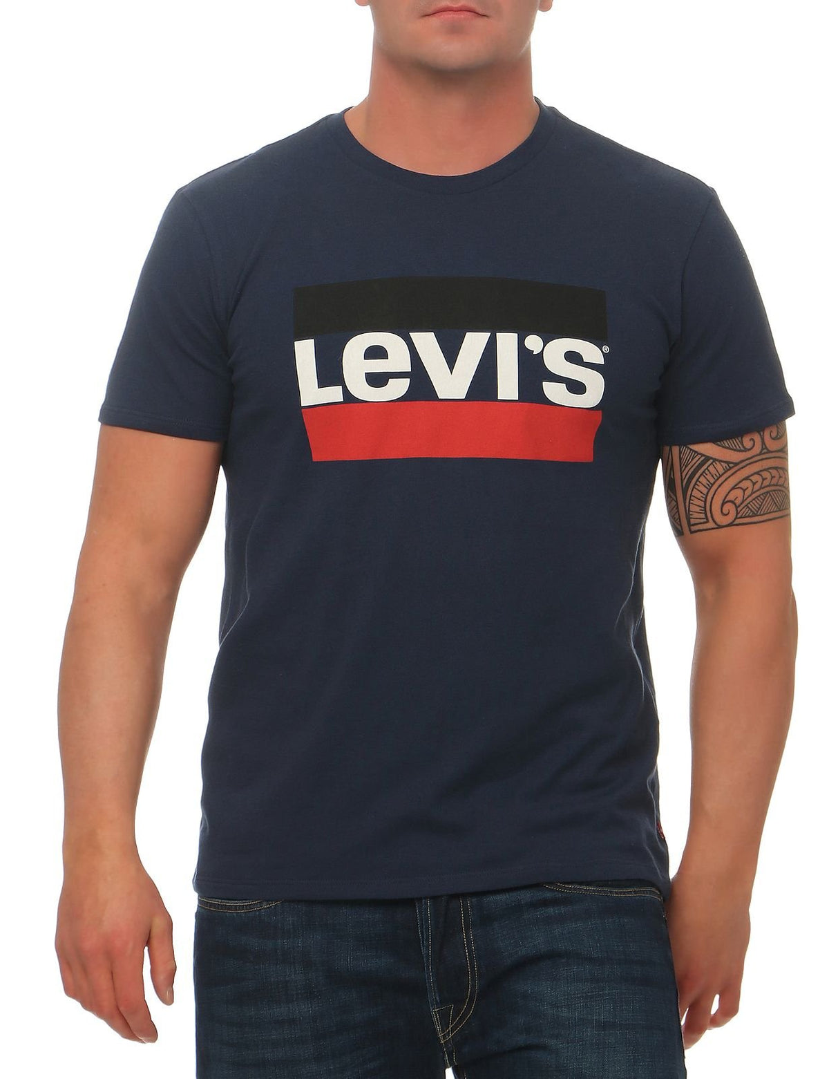 Levi's Men's Sportswear Logo Graphic T-Shirt, Dress Blues, L