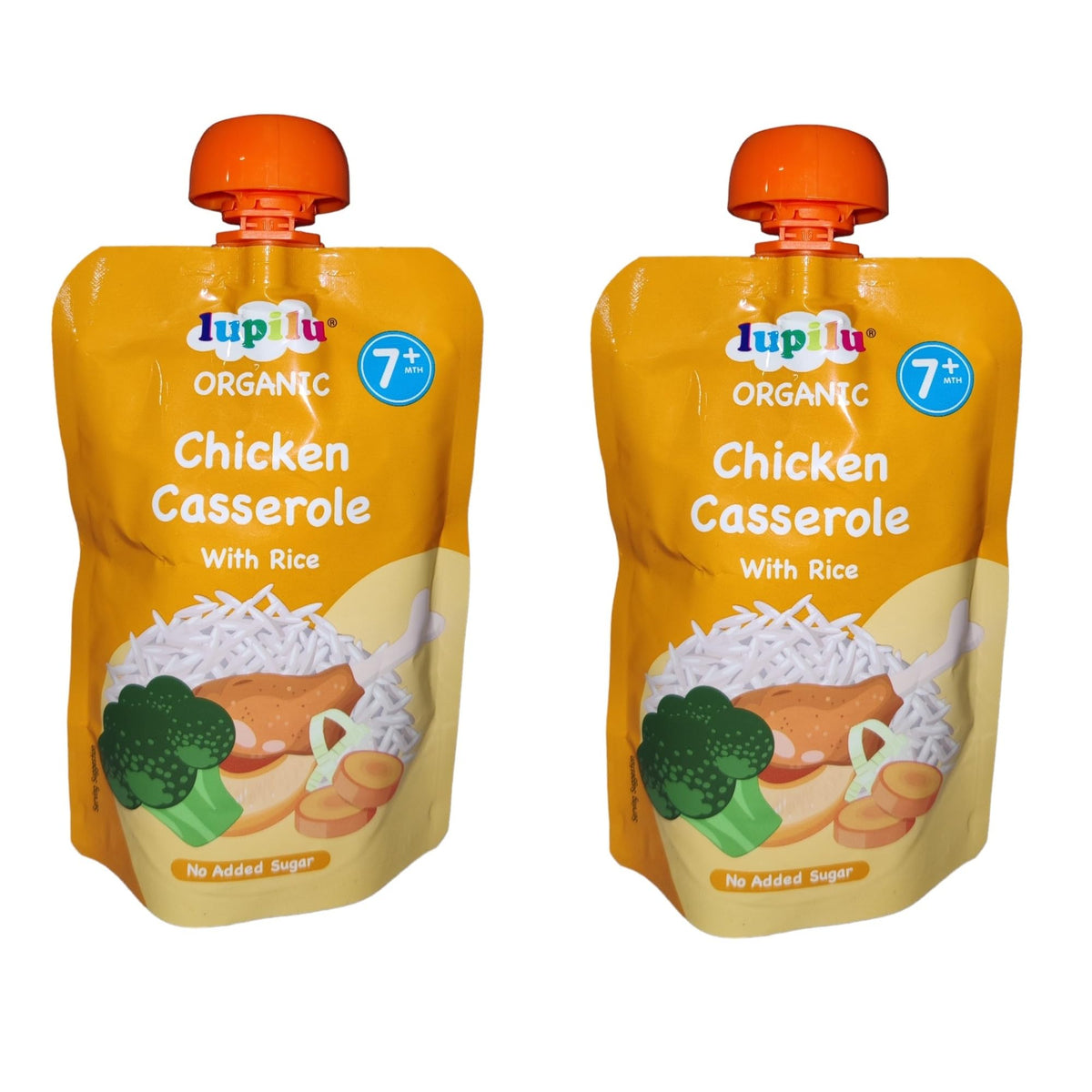 2x Lupilu Chicken Casserole with Rice 7+ Months 130g