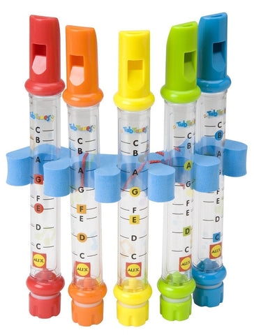 Water Flutes Whistles Music Sheets Musical Bath Time Toy Stocking Filler