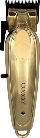 Cocco Pro BLDC Clipper, Digital Gap Pro Graphite Steel Blade, High-Torque Motor, All-Metal Housing,Gold