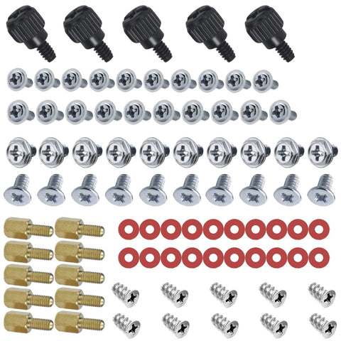 PC Computer Screws Standoffs Set Kit, for Hard Drive Computer Case Motherboard Fan Power Graphics