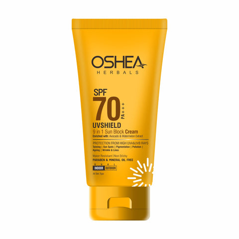 Oshea Herbals UVSHIELD 9 In 1 Sun Block Cream SPF-70 PA+++