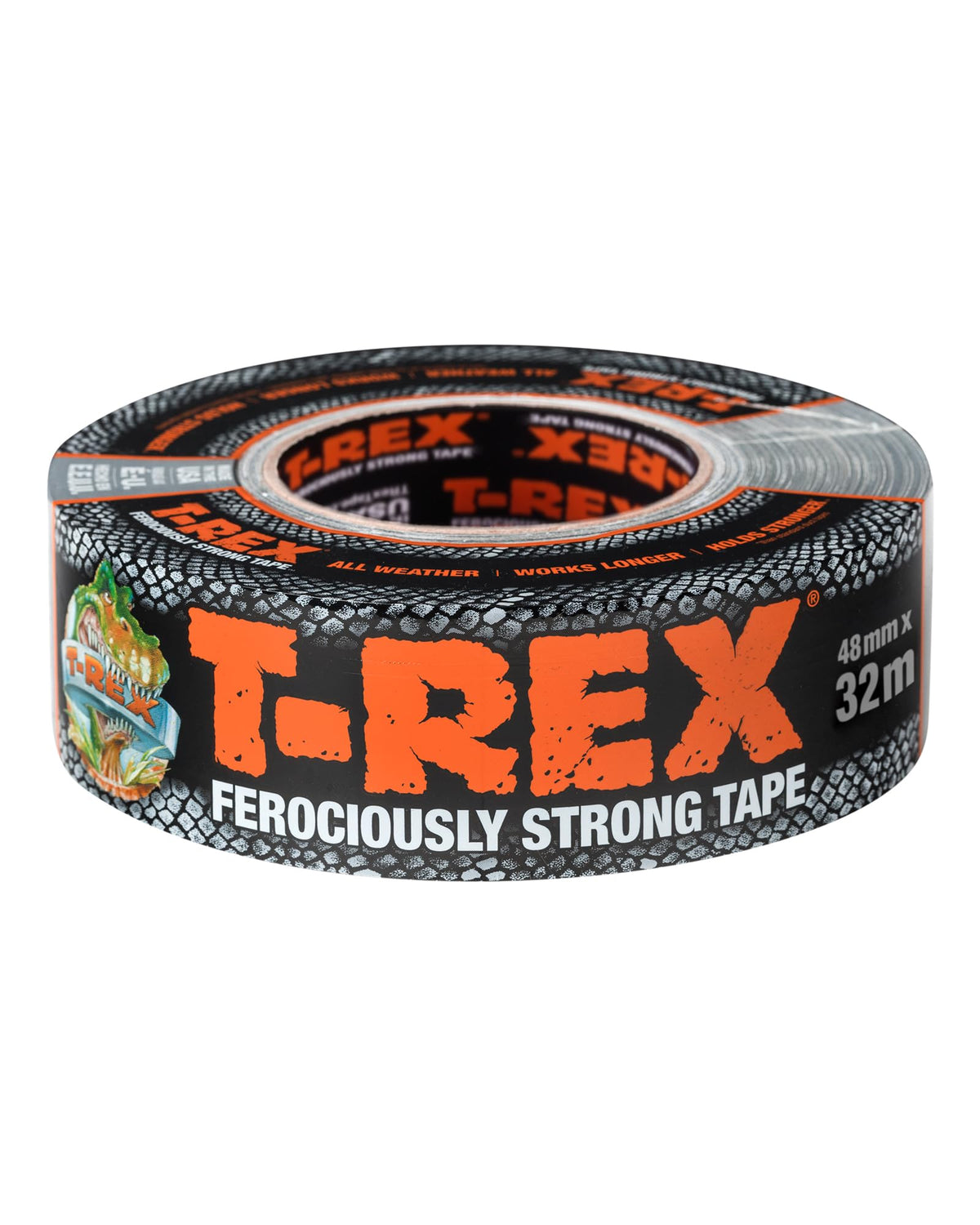 T-Rex 821/55 Duct Tape Strong Tear-Proof Duct Tape Grey