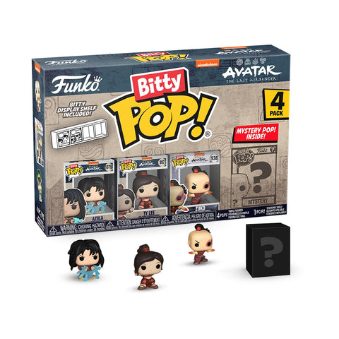 Funko Bitty Pop!: Avatar: The Last Airbender Mini Collectible Toys 4-Pack - Azula, Ty Lee, Zuko & Mystery Chase Figure (Styles May Vary)