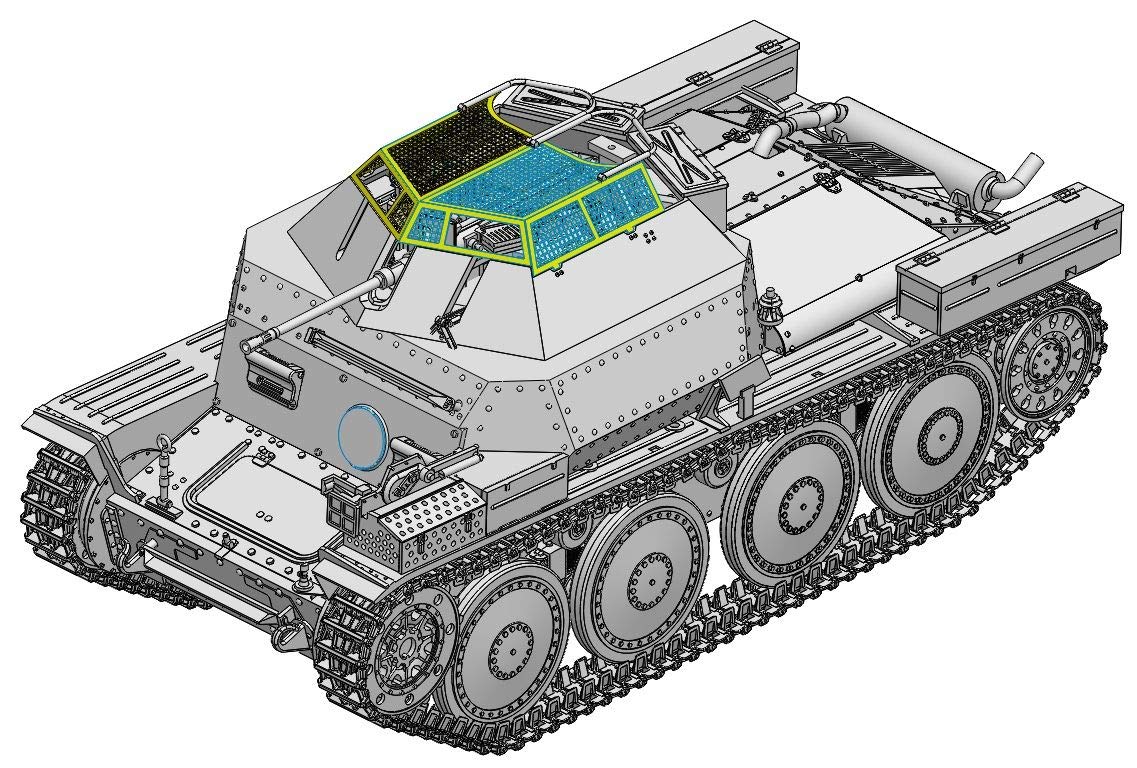 Dragon Models 1/35 Aufklarungspanzer 38(t) mit 2cm Kw.K.38 Kits