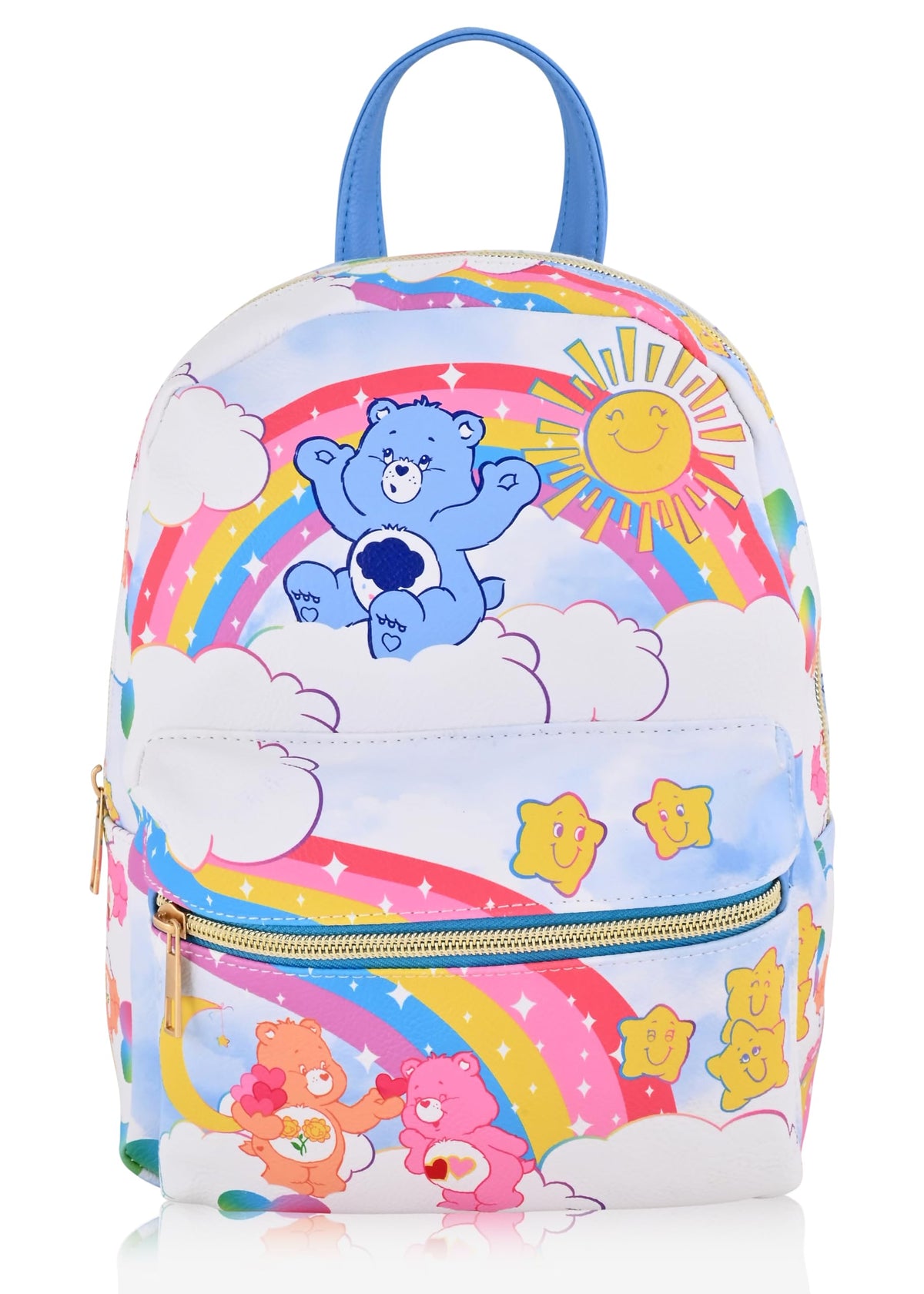 Fast Forward Spiderman, Stitch, Care Bears, Friends, Darth Vader & More, Mini Backpack for Women, Men, Unisex, Care Bear, Daypack Backpacks