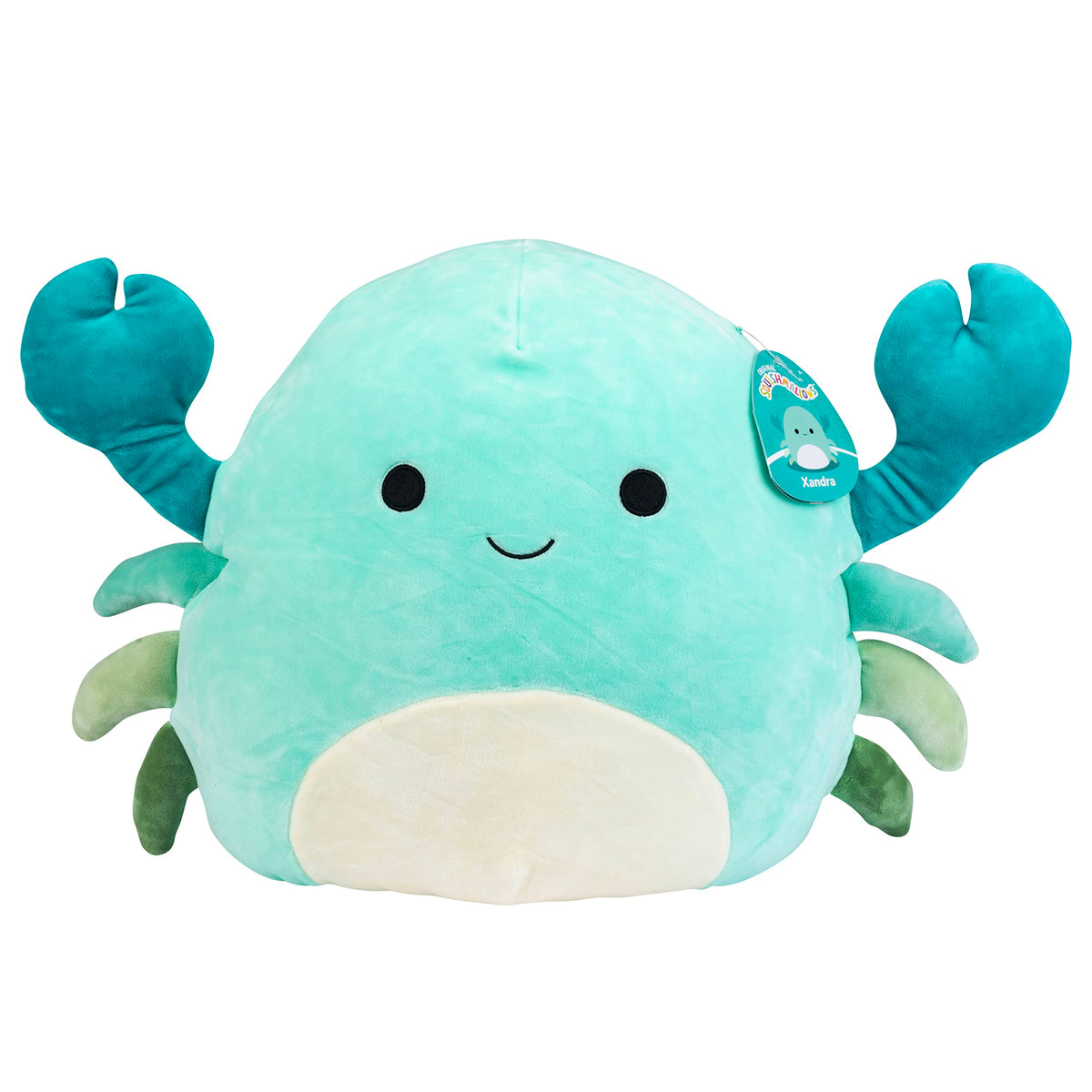 Squishmallows 14" Xandra The Blue Crab - Officially Licensed Kellytoy Plush - Collectible Soft & Squishy Crab Stuffed Animal Toy - Add to Your Squad - Gift for Kids, Girls & Boys - 14 Inch