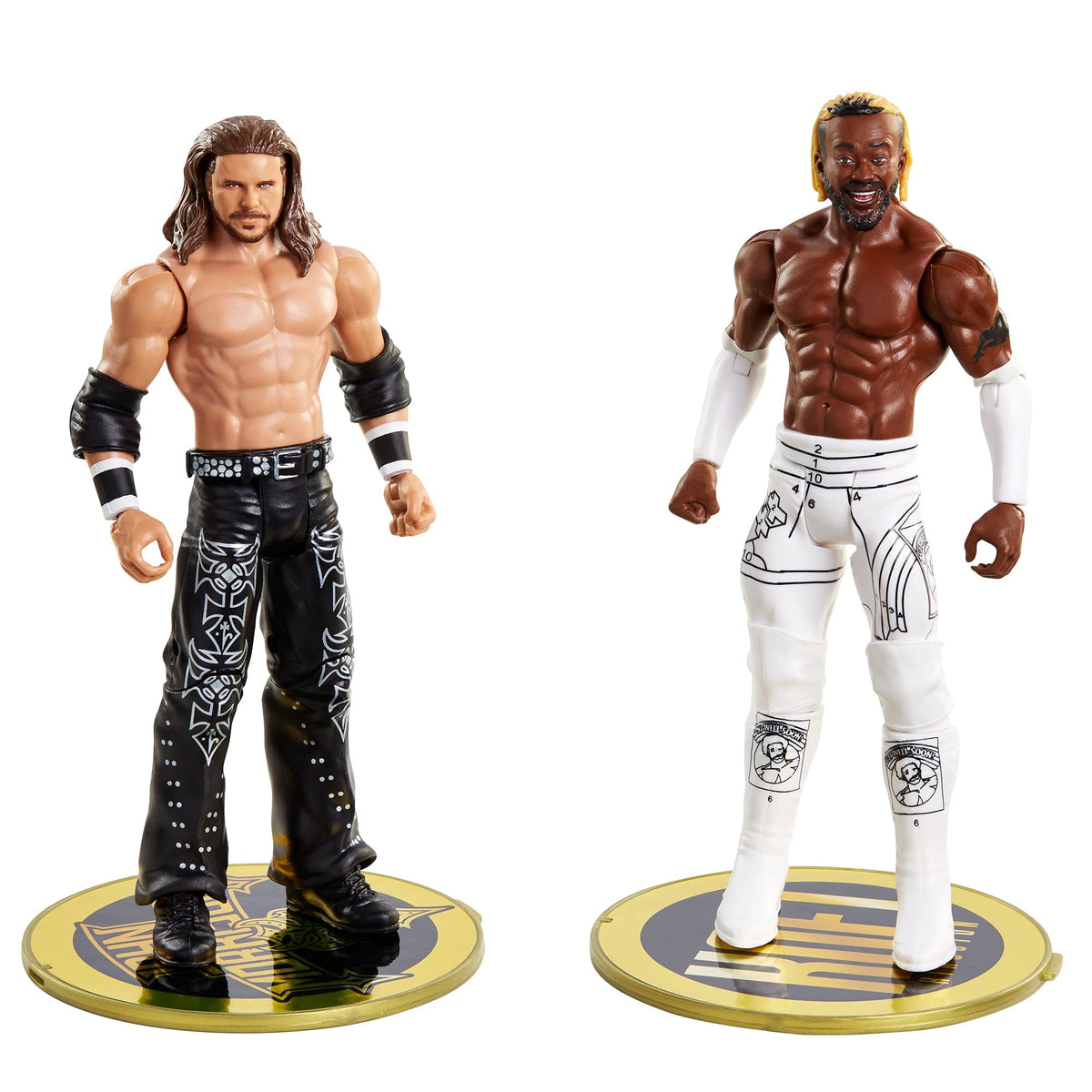 WWE John Morrison vs Kofi Kingston Championship Showdown 2-Pack 6-in / 15.24-cm Action Figures High Flyers Battle Pack for Ages 6 Years Old & Up