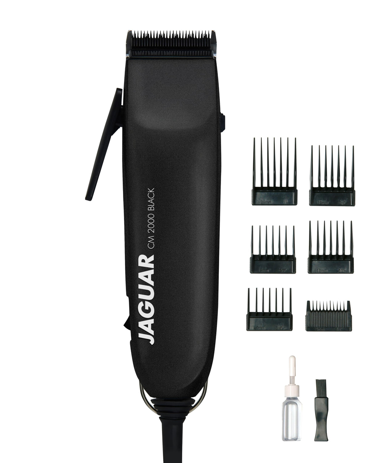 Jaguar Hair Clipper CM 2000 Black | Professional Hair Clipper for Mains Operation incl. Attachment Comb Set & Quick-fit System | from The Professional for You