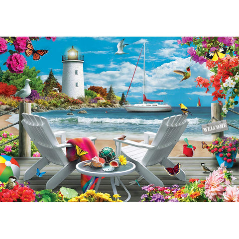 MasterPieces 2000 Piece Jigsaw Puzzle For Adults, Family, Or Kids - Coastal Escape - 39"x27"