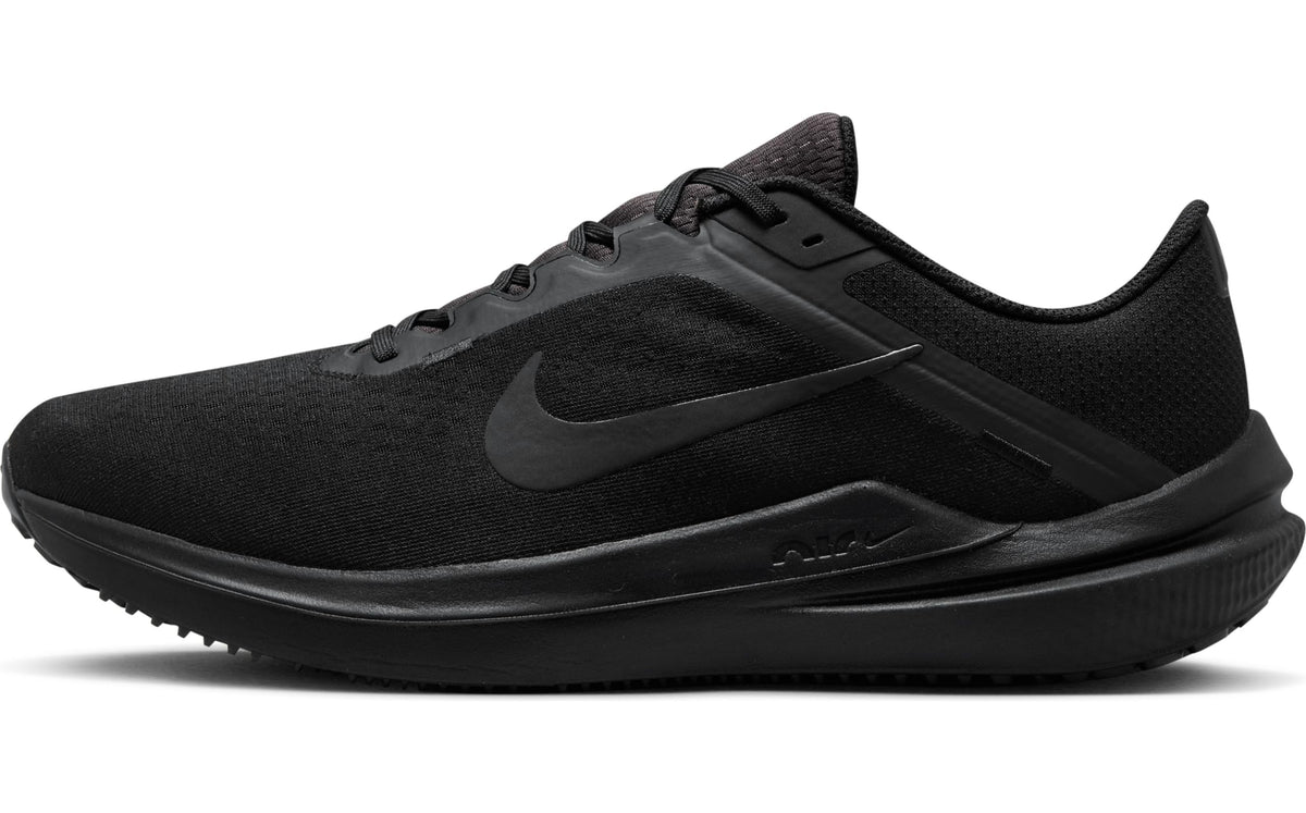 NIKE AIR Winflo 10 Men's Running Shoes, BLACK/BLACK-BLACK-ANTHRACITE, 6 UK