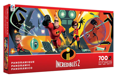 Ceaco Disney Panoramic Incredibles 2 Jigsaw Puzzle, 700 Pieces