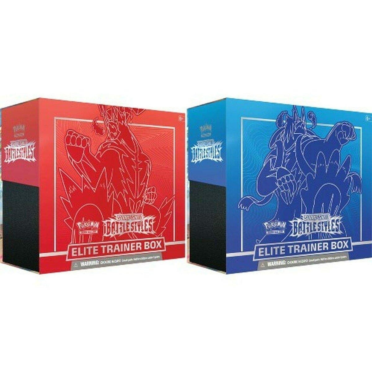 Pokemon TCG Sword & Shield Battle Styles Elite Trainer Box Set of 2 Factory Seal