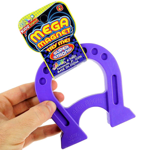 JA-RU Kidz Science Jumbo Magnet Toy (12 Horseshoe Magnets) Strong Magnetic Toys for Kids. Classroom Must Haves, Science Kit & Back to School Supply Kits. Preschool STEM Learning Activities. 5460-12p