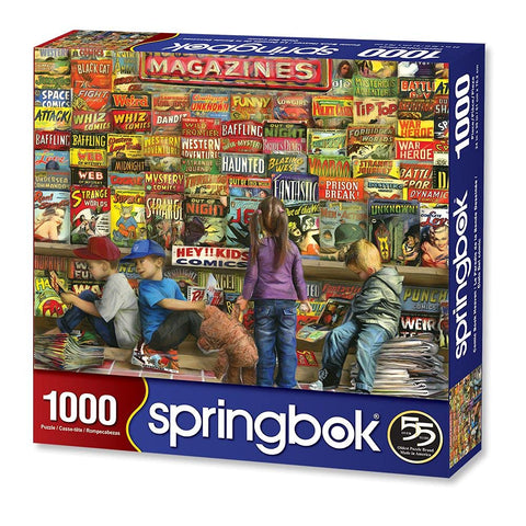 Springbok's 1000 Piece Jigsaw Puzzle Comic Book Heaven - Made in USA