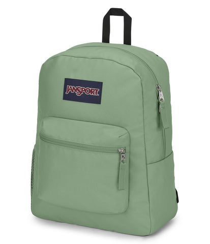 JanSport Cross Town Backpack 17" x 12.5" x 6" - Simple Bag for Everyone with 1 Main Compartment, Front Utility Pocket - Premium Class Accessories - Loden Frost